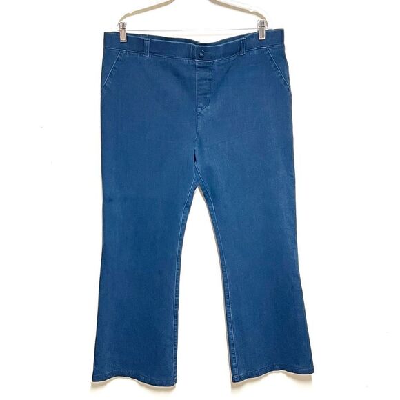 NWOT Beta brand Dark Indigo Yoga Bootcut Jeans Sz 2XL Petite - Picture 2 of 7